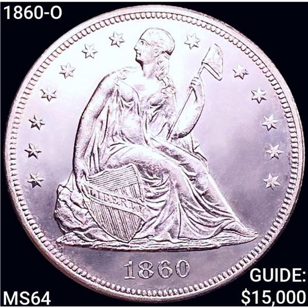 1860-O Seated Liberty Dollar CHOICE BU