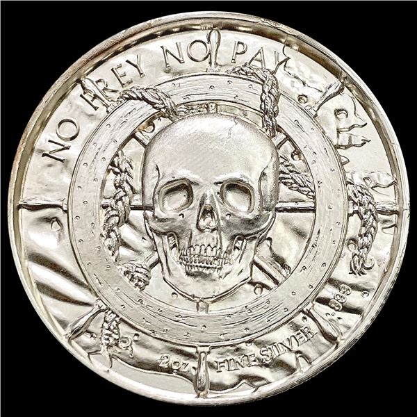 2oz Silver Round GEM BU