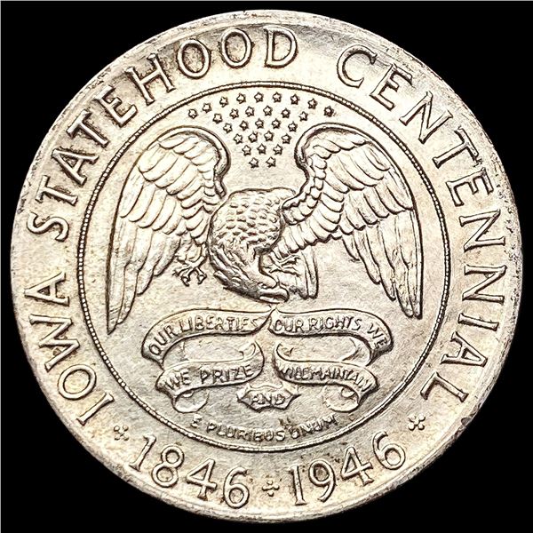 1946 Iowa Half Dollar CHOICE AU