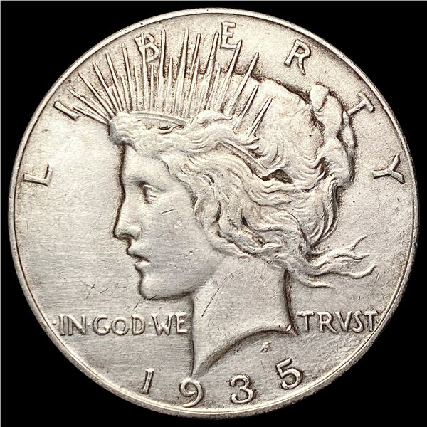 1935 Silver Peace Dollar CLOSELY UNCIRCULATED
