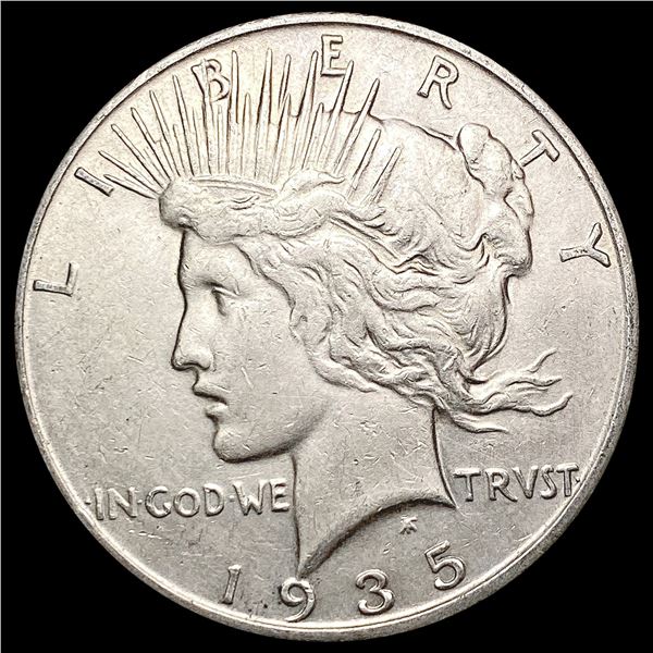 1935-S Silver Peace Dollar CHOICE AU