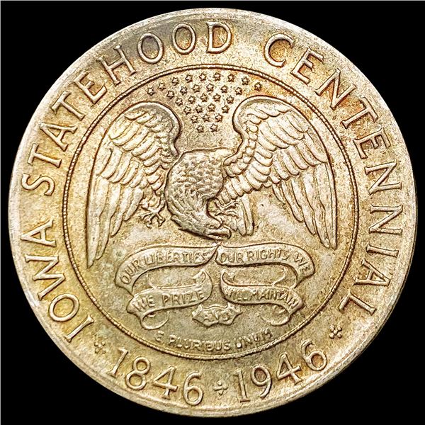 1946 Iowa Half Dollar CHOICE AU