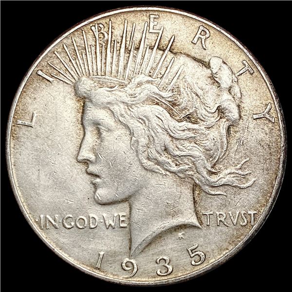 1935 Silver Peace Dollar CLOSELY UNCIRCULATED