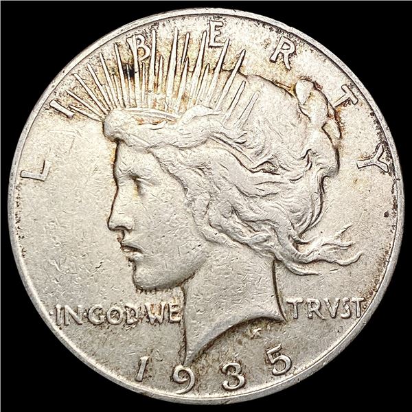 1935-S Silver Peace Dollar CHOICE AU