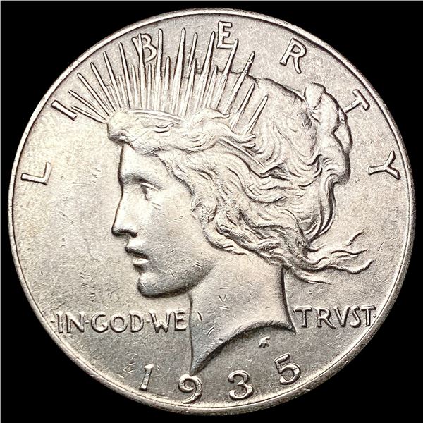 1935 Silver Peace Dollar CLOSELY UNCIRCULATED