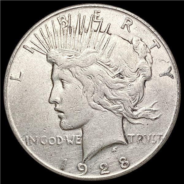 1928-S Silver Peace Dollar CHOICE AU