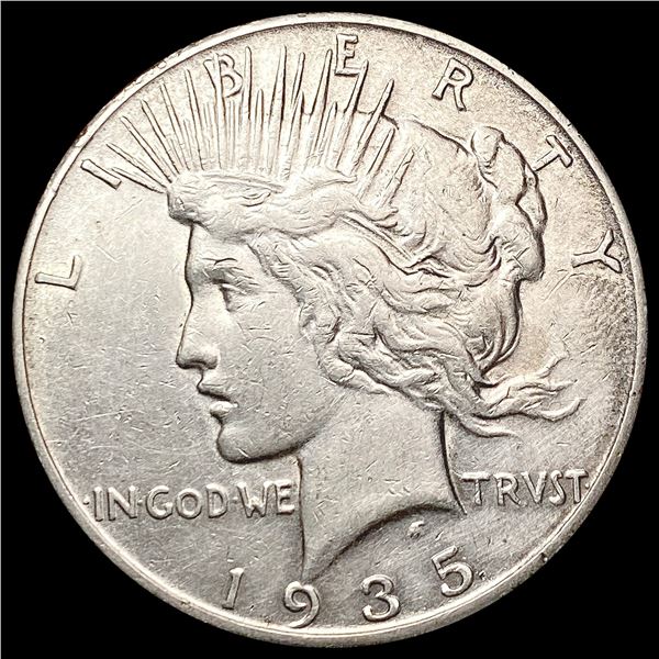 1935 Silver Peace Dollar CLOSELY UNCIRCULATED