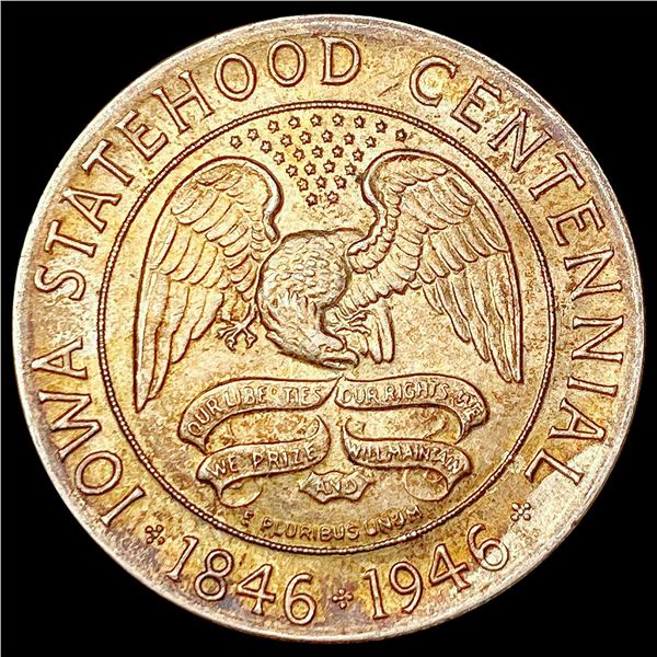 1946 Iowa Half Dollar CHOICE AU