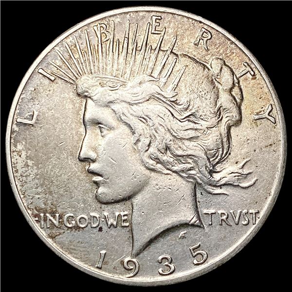 1935 Silver Peace Dollar CLOSELY UNCIRCULATED