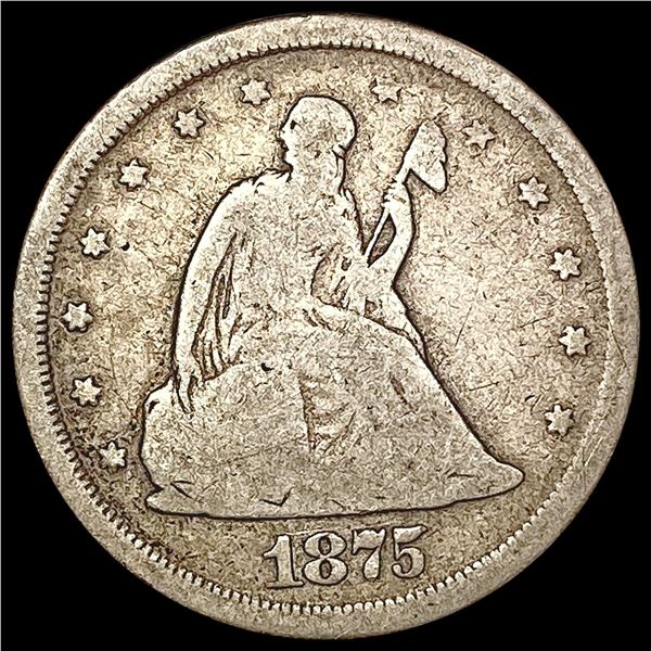 1875-S Twenty Cent Piece NICELY CIRCULATED