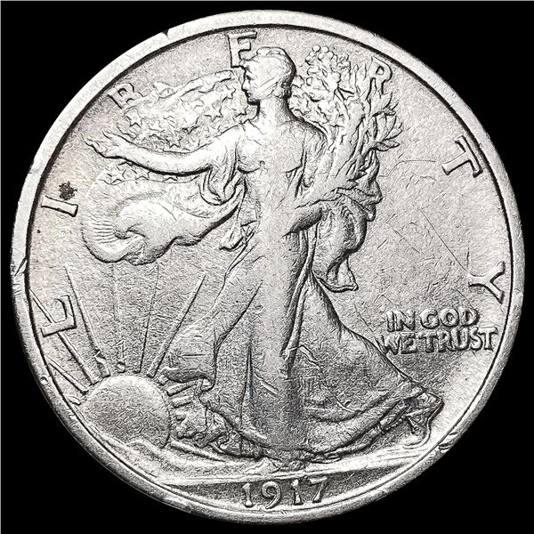 1917-S Walking Liberty Half Dollar CLOSELY UNCIRCULATED