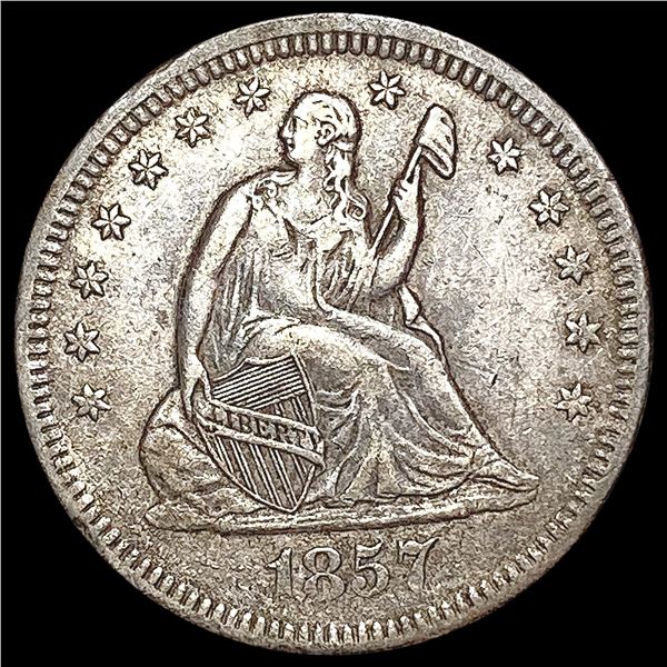 1857-O Seated Liberty Quarter NICELY CIRCULATED