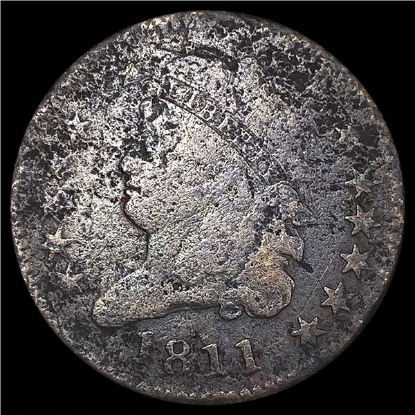 1811 Classic Head Half Cent NICELY CIRCULATED