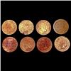 Image 1 : 1857-1873 Better Date Flying Eagle and Indian Cents [8 Coins] NICELY CIRCULATED