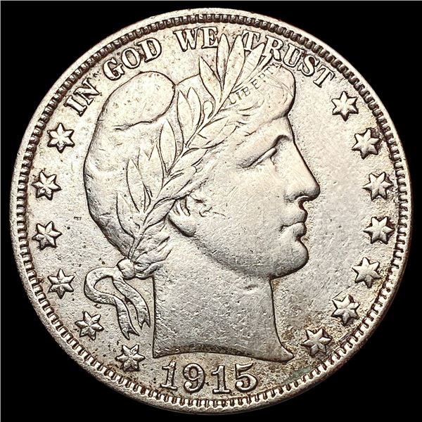 1915-S Barber Half Dollar NEARLY UNCIRCULATED