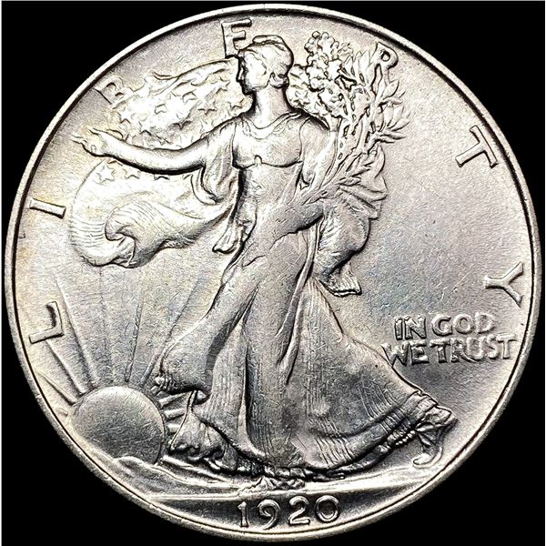 1920 Walking Liberty Half Dollar CLOSELY UNCIRCULATED