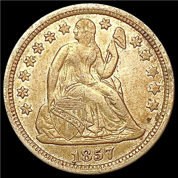1857 Seated Liberty Dime CLOSELY UNCIRCULATED