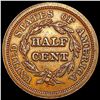 Image 2 : 1853 C-1 Braided Hair Half Cent CLOSELY UNCIRCULATED