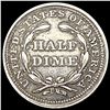 Image 2 : 1857 Seated Liberty Half Dime CLOSELY UNCIRCULATED