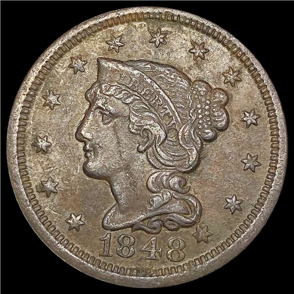 1848 Braided Hair Large Cent UNCIRCULATED