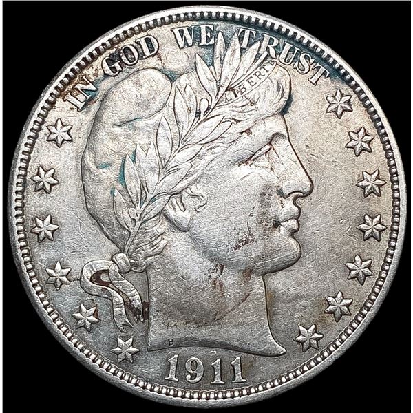 1911 Barber Half Dollar CLOSELY UNCIRCULATED
