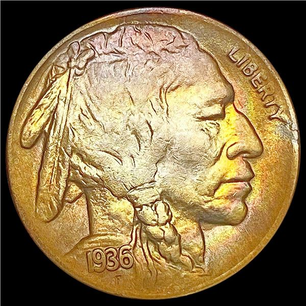 1936-D Buffalo Nickel CHOICE AU