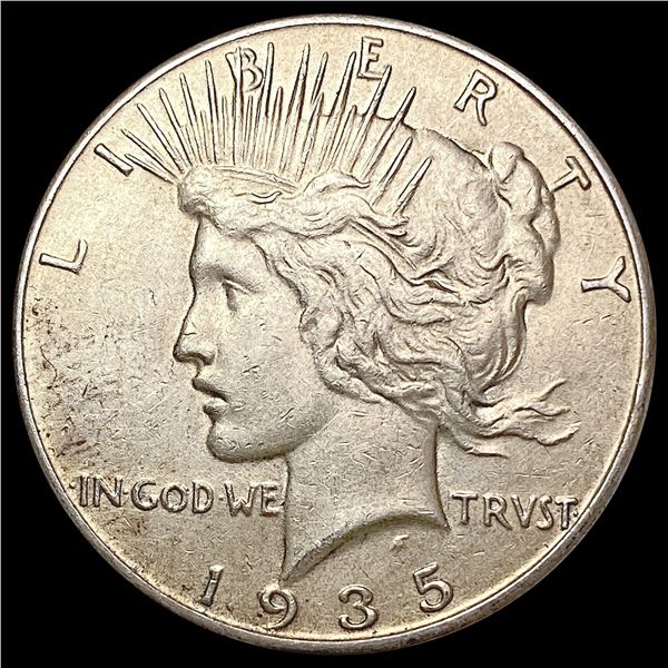 1935 Silver Peace Dollar CLOSELY UNCIRCULATED