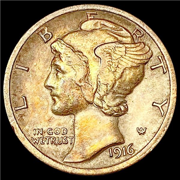 1916 Mercury Dime CLOSELY UNCIRCULATED