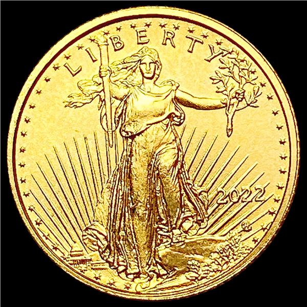 2022 1/10th OZ Gold Eagle SUPERB GEM BU