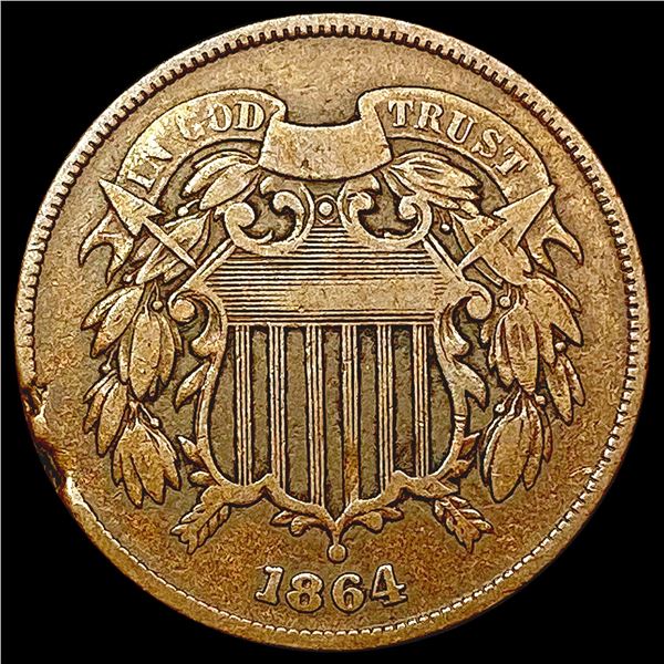 1864 LM Two Cent Piece CLOSELY UNCIRCULATED