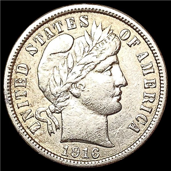 1916 Barber Dime CLOSELY UNCIRCULATED