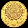 Image 2 : 1918 Mexico 20 Pesos Gold .4823AGW CLOSELY UNCIRCULATED