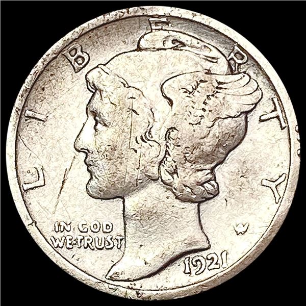 1921 Mercury Dime LIGHTLY CIRCULATED