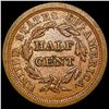 Image 2 : 1851 Braided Hair Half Cent CLOSELY UNCIRCULATED