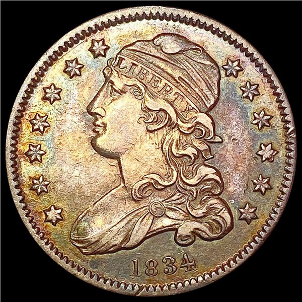 1834 Capped Bust Quarter CLOSELY UNCIRCULATED