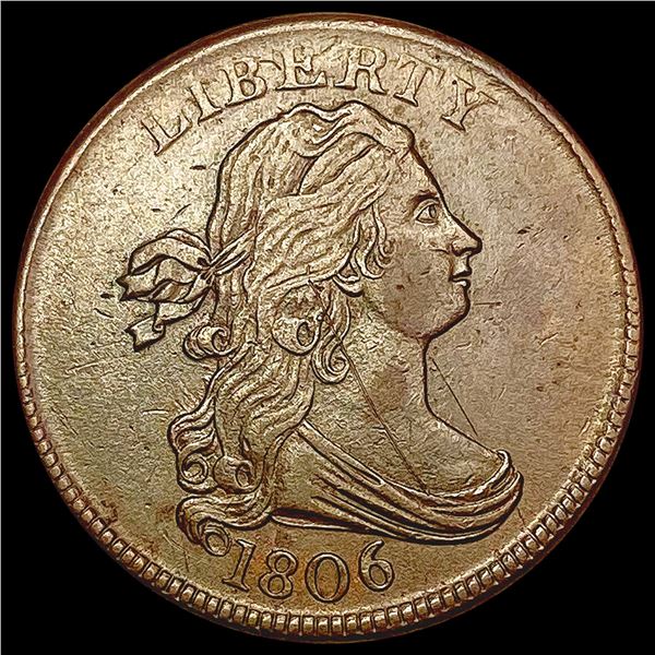1806 Draped Bust Half Cent CHOICE AU