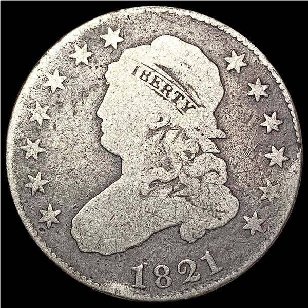 1821 Capped Bust Quarter NICELY CIRCULATED