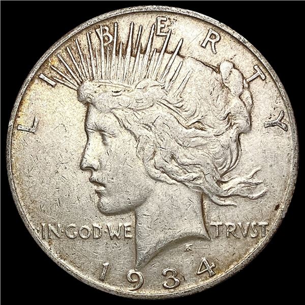 1934-S Silver Peace Dollar NEARLY UNCIRCULATED