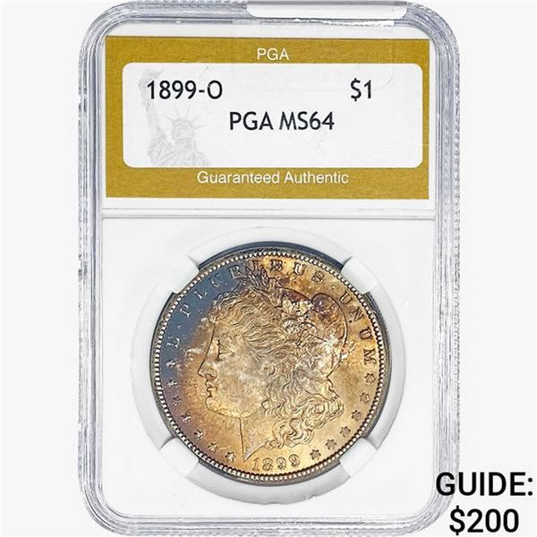 1899-O Morgan Silver Dollar PGA MS64