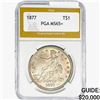 Image 1 : 1877 Silver Trade Dollar PGA MS65+