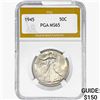 Image 1 : 1945 Walking Liberty Half Dollar PGA MS65
