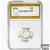 Image 1 : 1916 Mercury Silver Dime PGA MS63 FSB