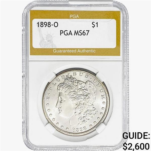 1898-O Morgan Silver Dollar PGA MS67
