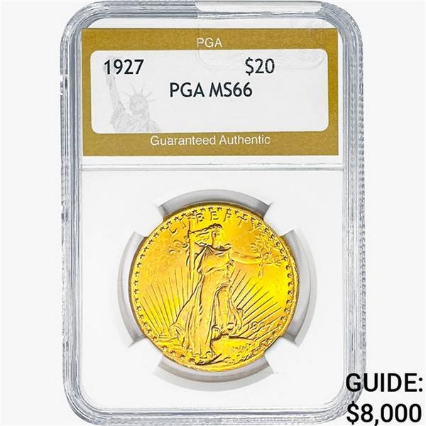 1927 $20 Gold Double Eagle PGA MS66