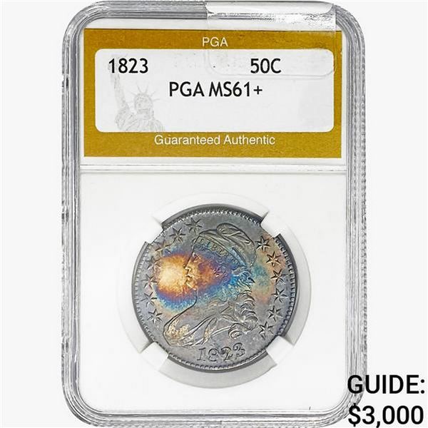1823 Capped Bust Half Dollar PGA MS61+
