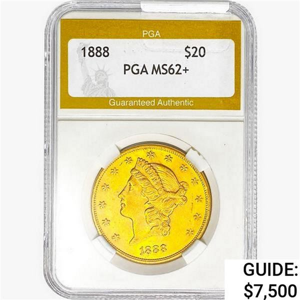 1888 $20 Gold Double Eagle PGA MS62+