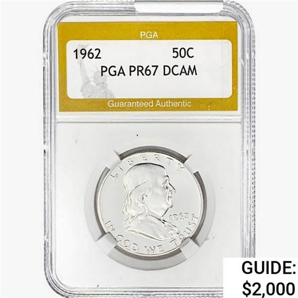 1962 Franklin Half Dollar PGA PR67 DCAM