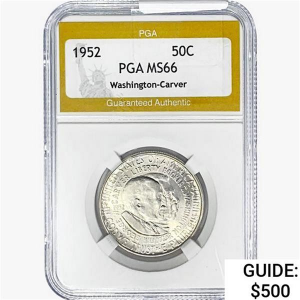 1952 Washington Carver Half Dollar PGA MS66