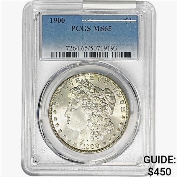 1900 Morgan Silver Dollar PCGS MS65