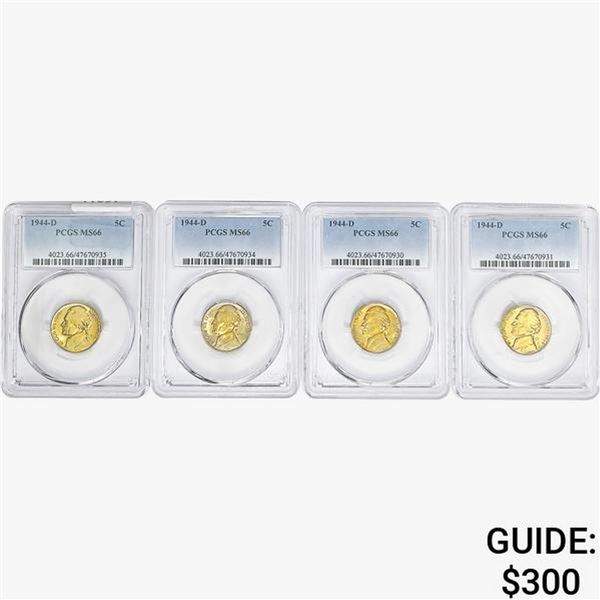 [4]1944-D Jefferson Nickel PCGS MS66